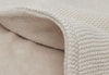 Deken Wieg 75x100cm Basic Knit - Nougat/Fleece