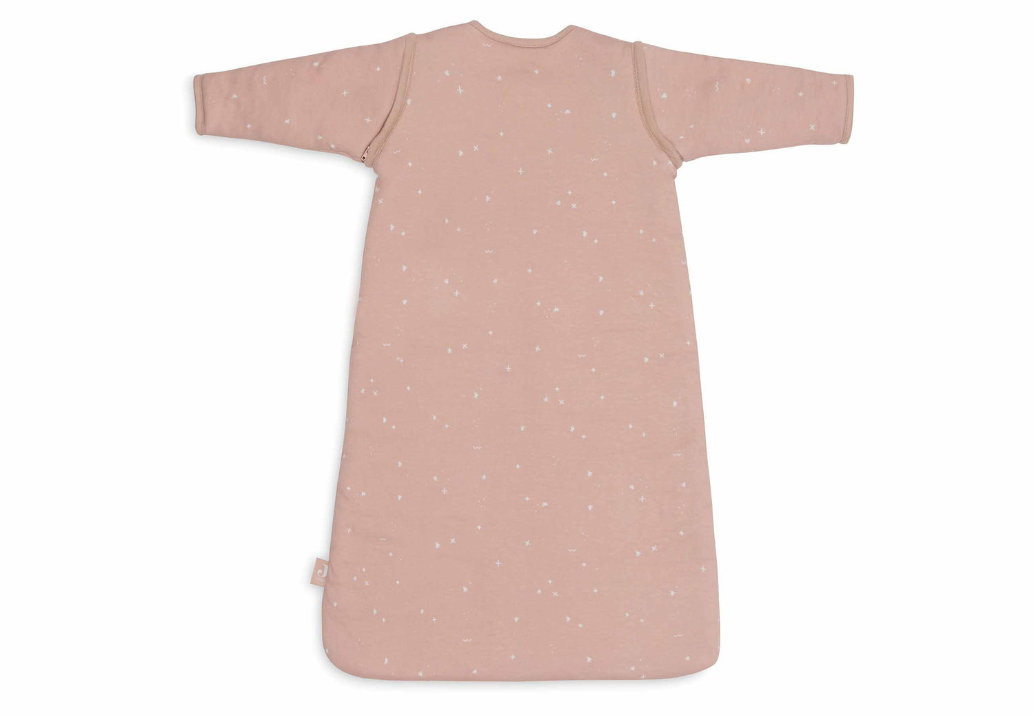 Meyco Baby Rib Mini Spot baby zomerslaapzak - sand melange - 70cm Meyco Baby Rib Mini Spot baby zomerslaapzak - sand melange - 70cm