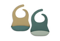 Bavoir Silicone - Natural Shades - 2 Unités