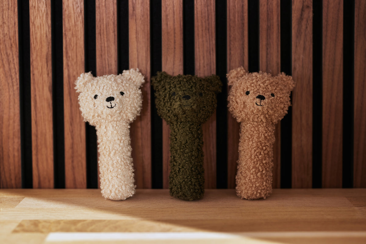 Hochet Teddy bear | Naturel – Les p'tits Sha Hochet Teddy bear | Naturel – Les p'tits Sha