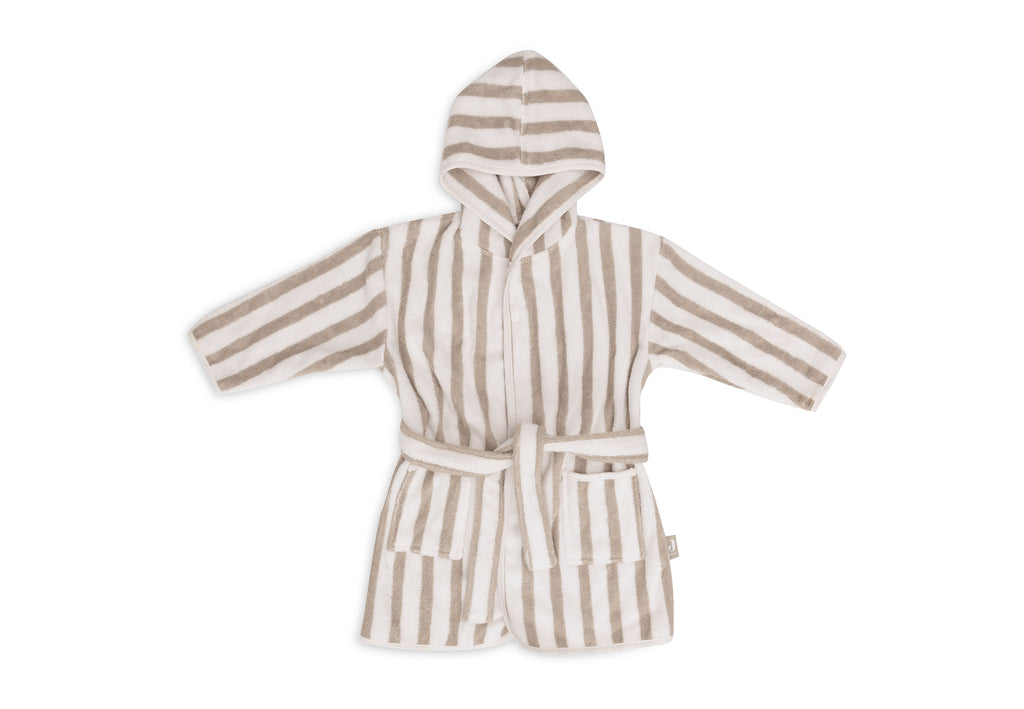 Peignoir Stripe Éponge - GOTS