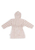 Badjas 3-4 year Stripe Terry - Wild Rose - GOTS