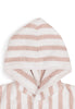 Badjas 3-4 year Stripe Terry - Wild Rose - GOTS