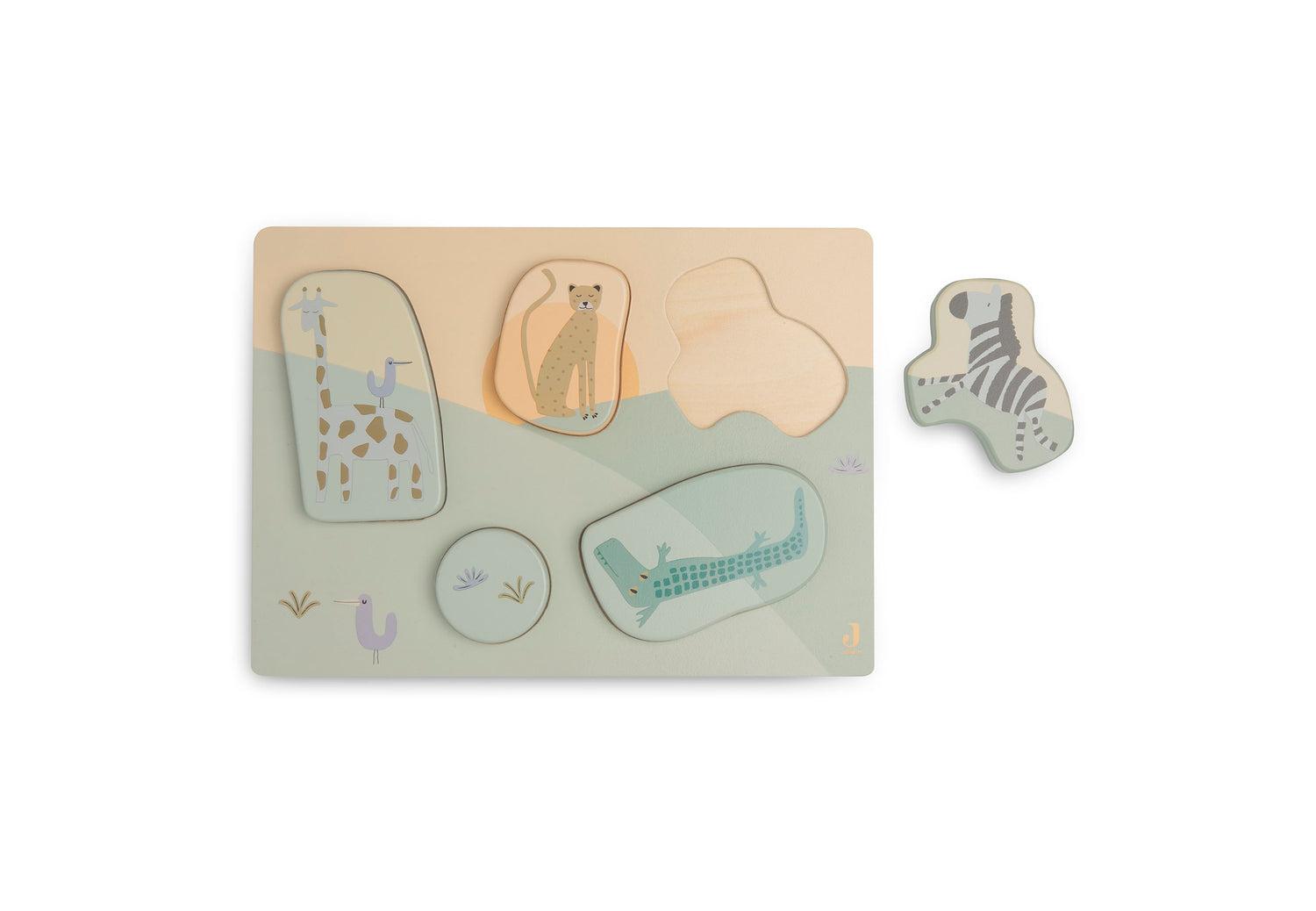 Jollein Jungle Jambo Draaipuzzel - Hout Jollein Jungle Jambo Draaipuzzel - Hout