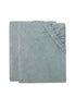 Aankleedkussenhoes Badstof 50x70cm - Sea Green - 2 Stuks