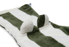 Washand Stripe Terry - Leaf Green - GOTS