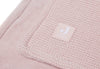 Deken Wieg 75x100cm Basic Knit - Pale Pink/Fleece