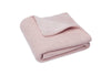 Deken Wieg 75x100cm Basic Knit - Pale Pink/Fleece