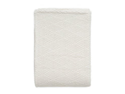 Deken Ledikant 100x150cm River Knit - Cream White/Coral Fleece