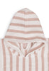 Badponcho Stripe Terry - Wild Rose - GOTS