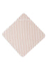 Badcape 75x75cm Stripe Terry - Wild Rose - GOTS