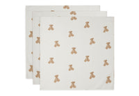 Lange gaze de coton small 70x70cm - Teddy Bear - 3 Unités
