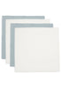 Hydrofiele Doek Small 70x70cm - Sea Green/Ivory - 4 Stuks