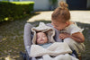 Voetenzak voor Autostoel  Kinderwagen - Basic Knit - Nougat