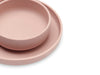 Kinderserviesset Siliconen 4-delig - Pale Pink