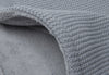 Deken Wieg 75x100cm Basic Knit - Stone Grey/Fleece